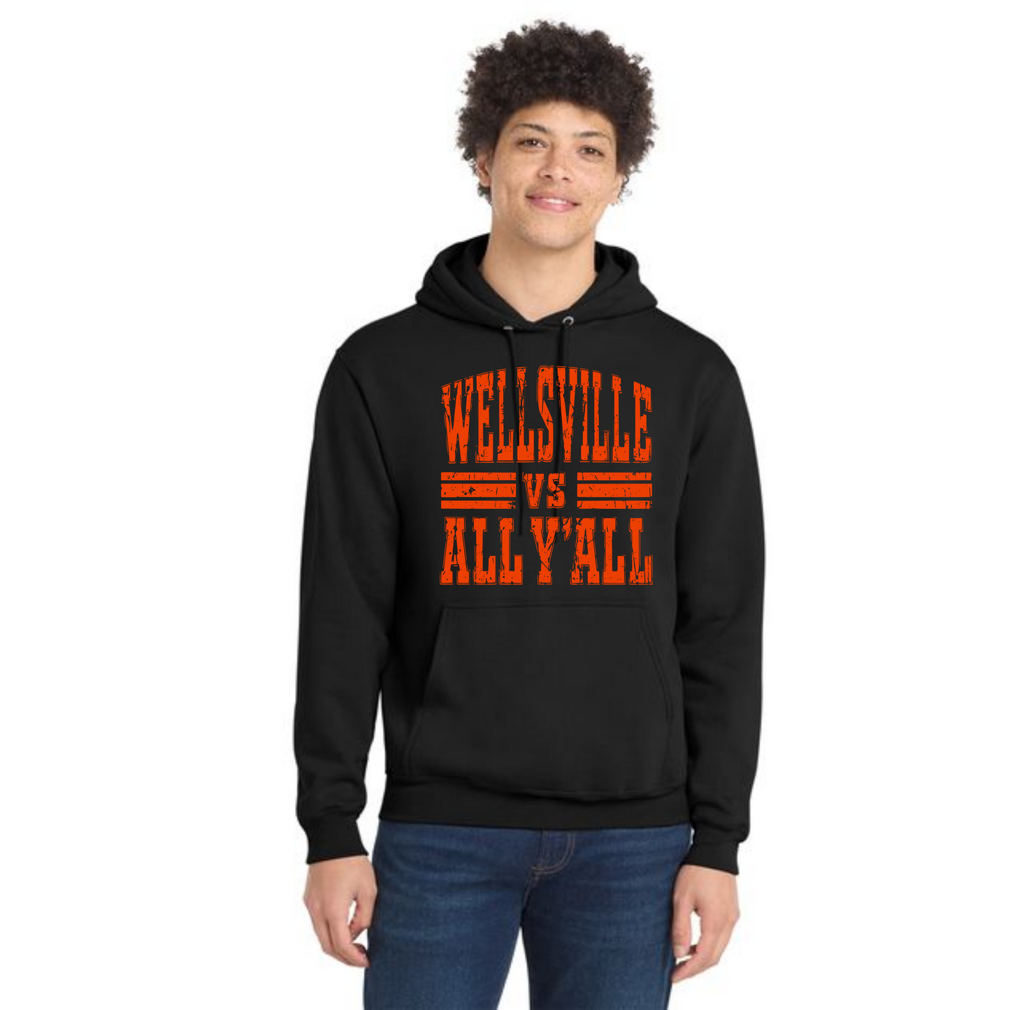 WELLSVILLE TIGERS PC78H Port & Company® Core Fleece Pullover Hooded Sweatshirt 5
