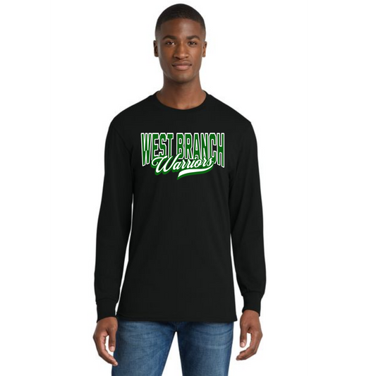 WEST BRANCH WARRIORS GENERAL PC55LS Port & Company® Long Sleeve Core Blend Tee 1